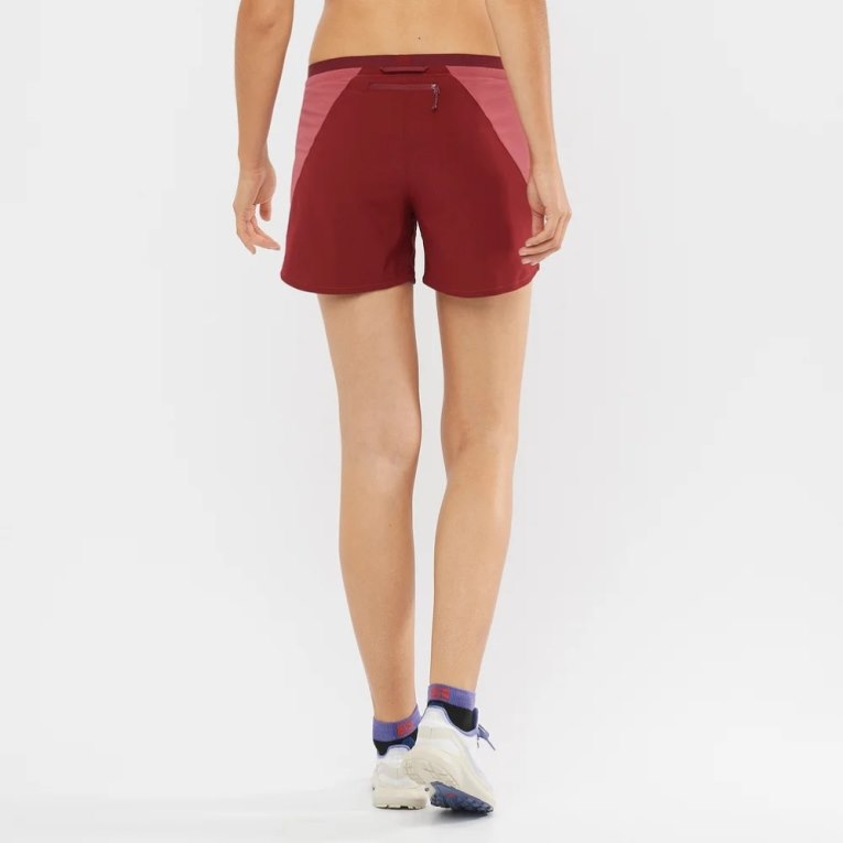 Salomon Cross 5'' Women's Running Shorts Red | CA 26X43